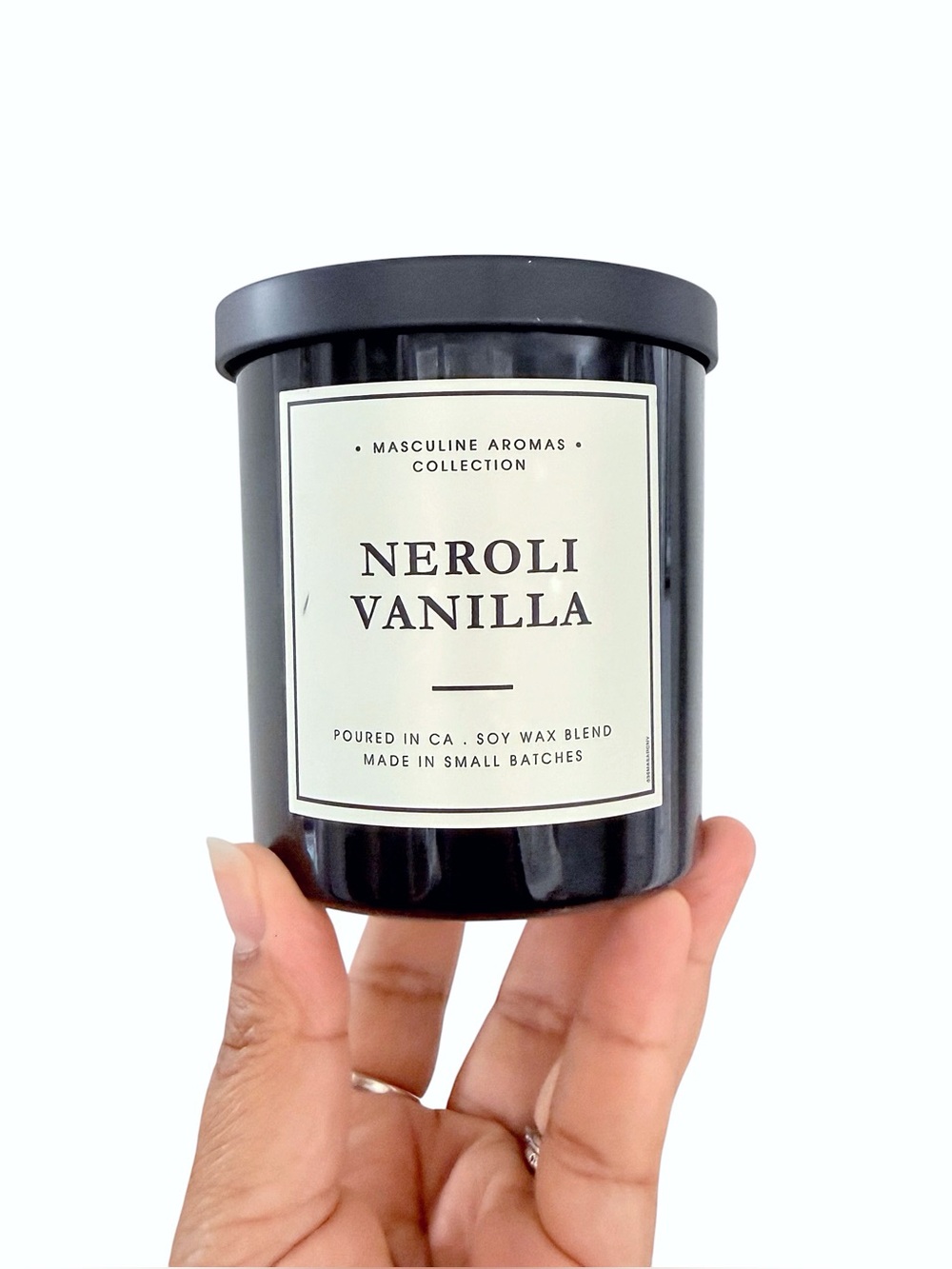 Leoben Company Neroli Vanilla Soy Scented Candle - Masculine Aromas Collection